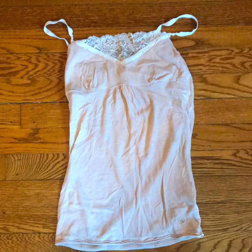 Lace detail camisole with shelf bra